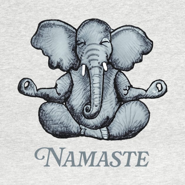 Namaste Elephant Yoga by TomiTee